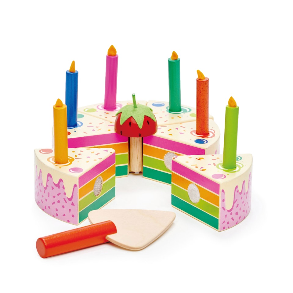 Tårta regnbåge, Tender Leaf Toys