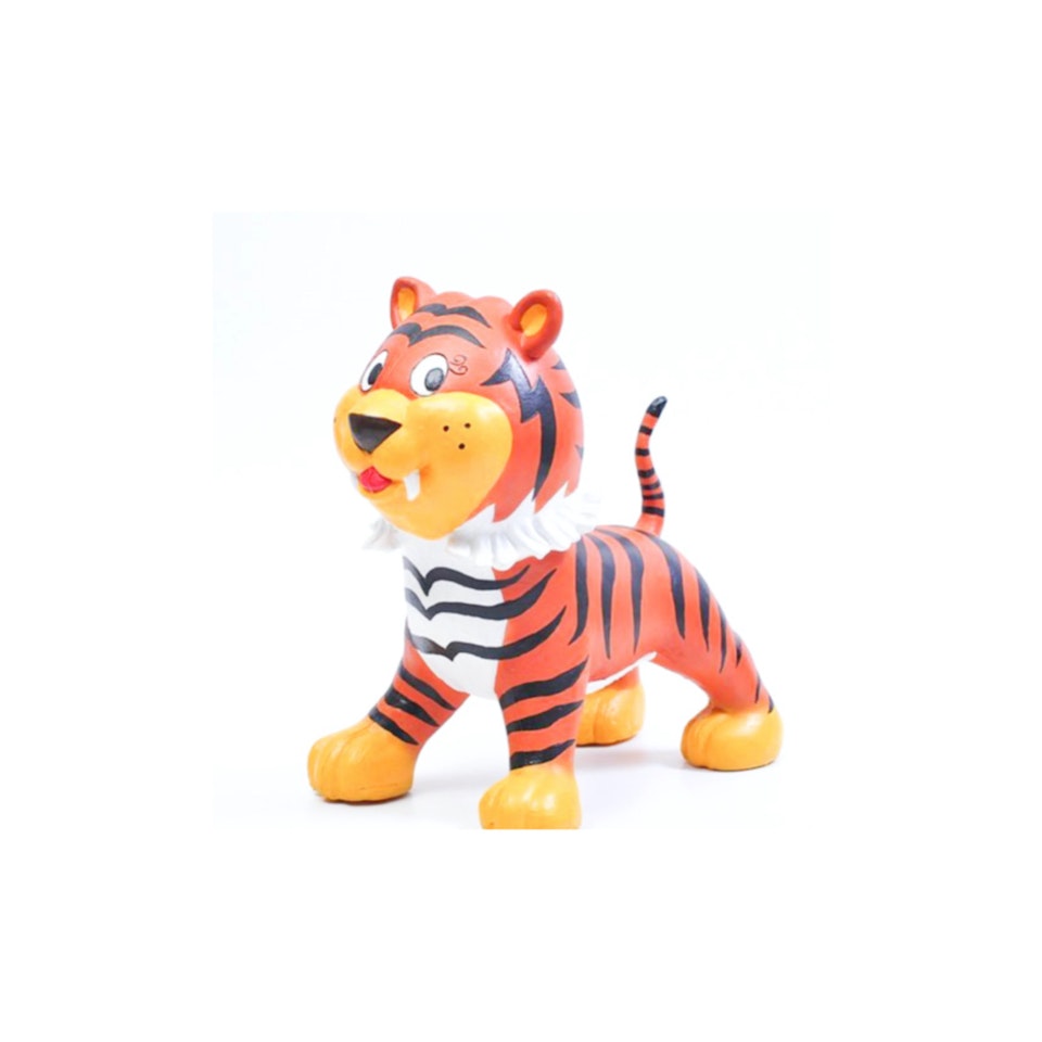 Chum Tiger, Green Rubber Toys