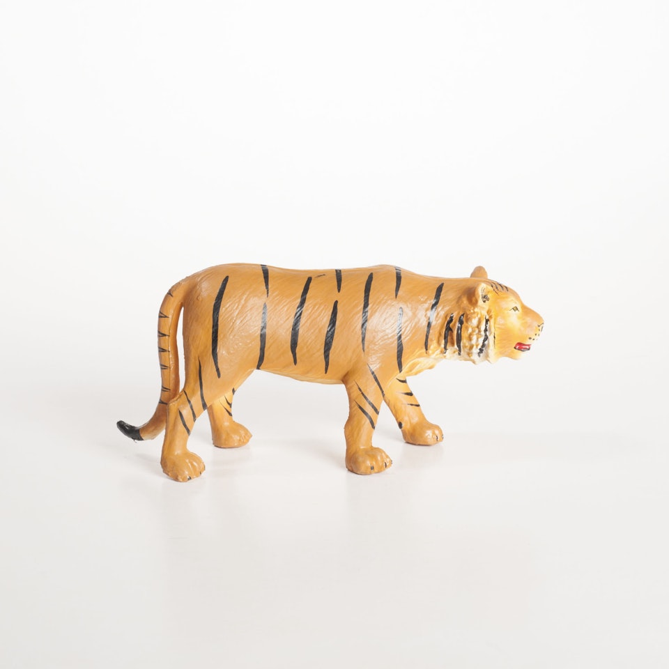 Tiger, Green rubber toys
