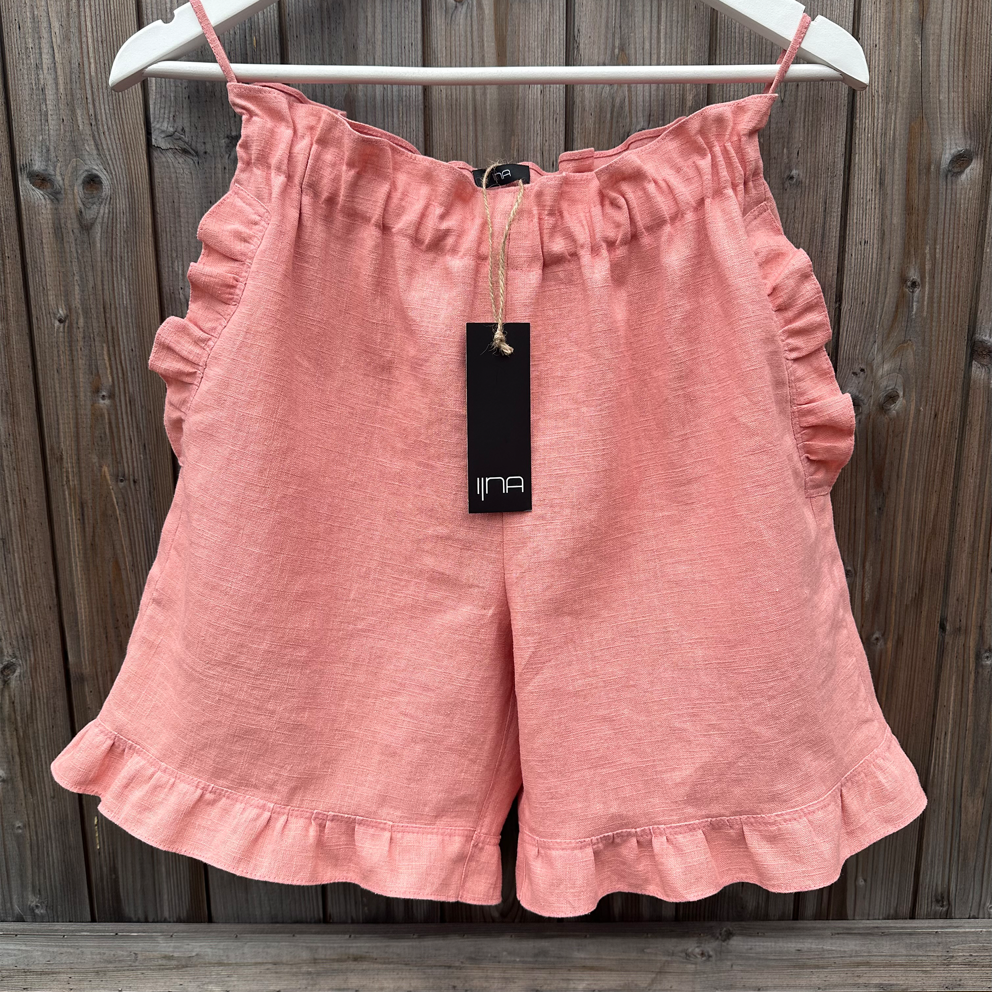 shorts with ruffles