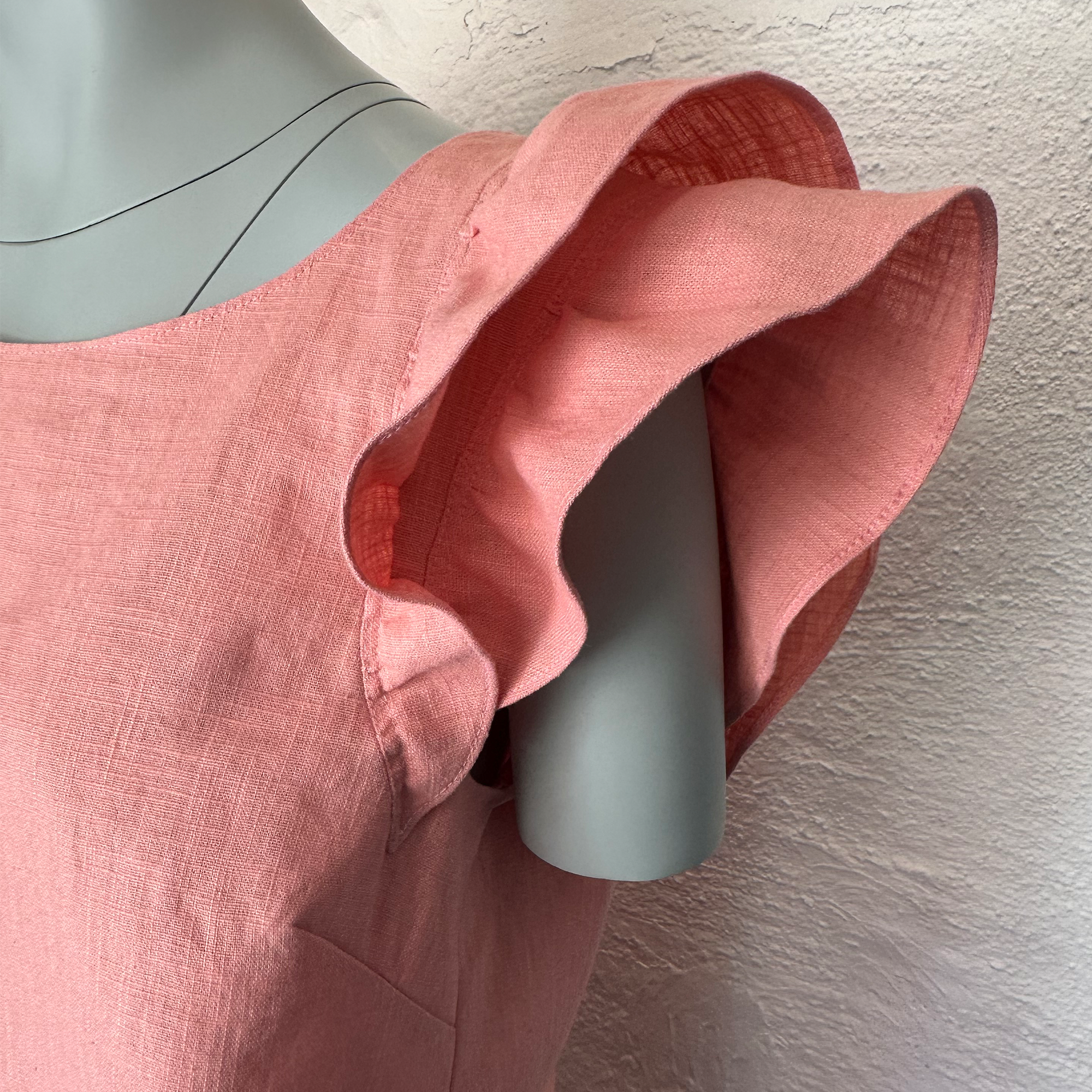 top with ruffle sleeves