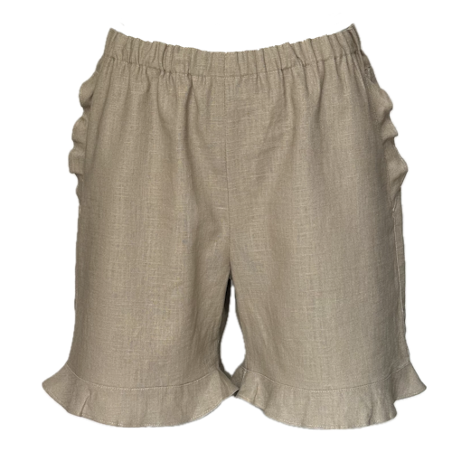 shorts with small ruffle edge
