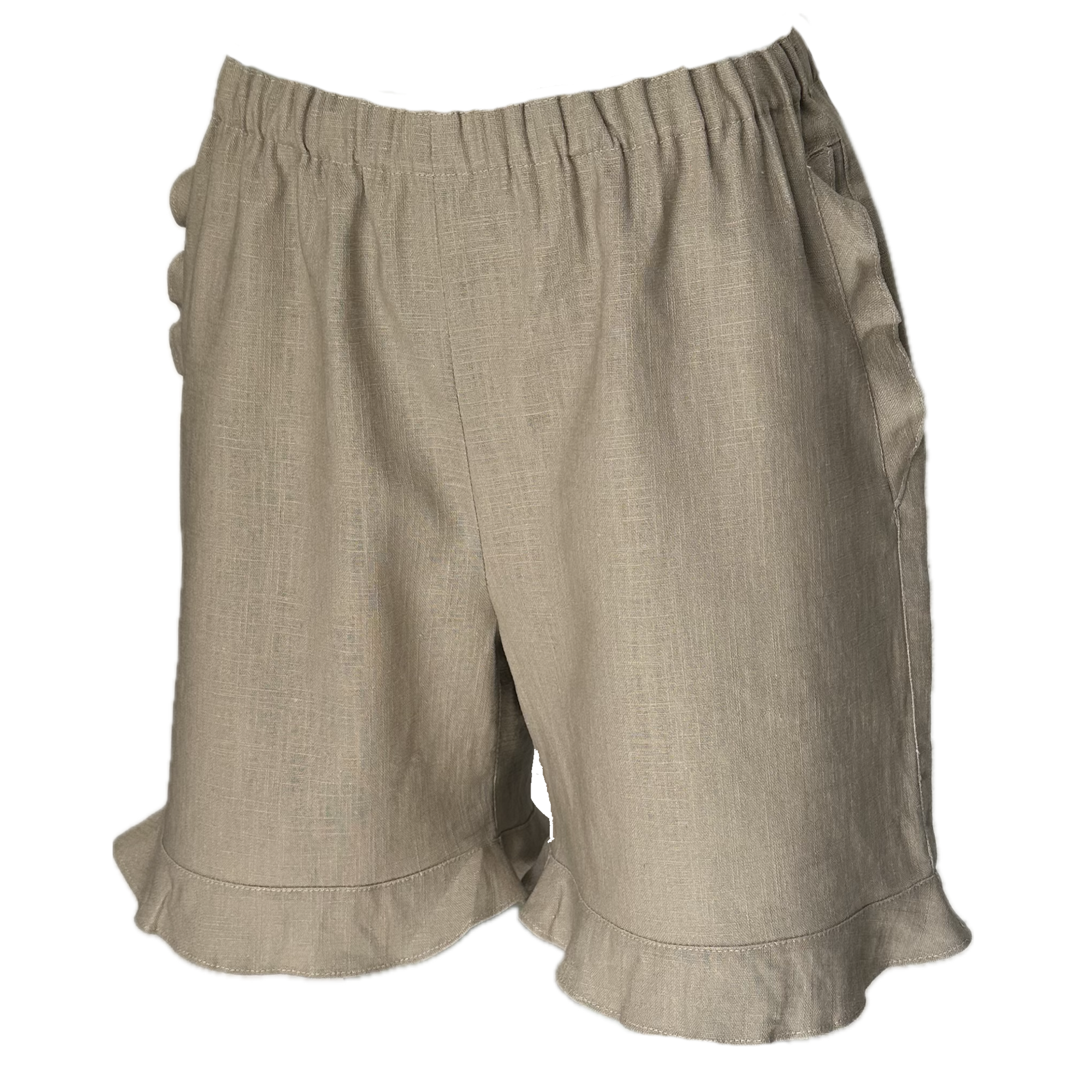 shorts with small ruffle edge