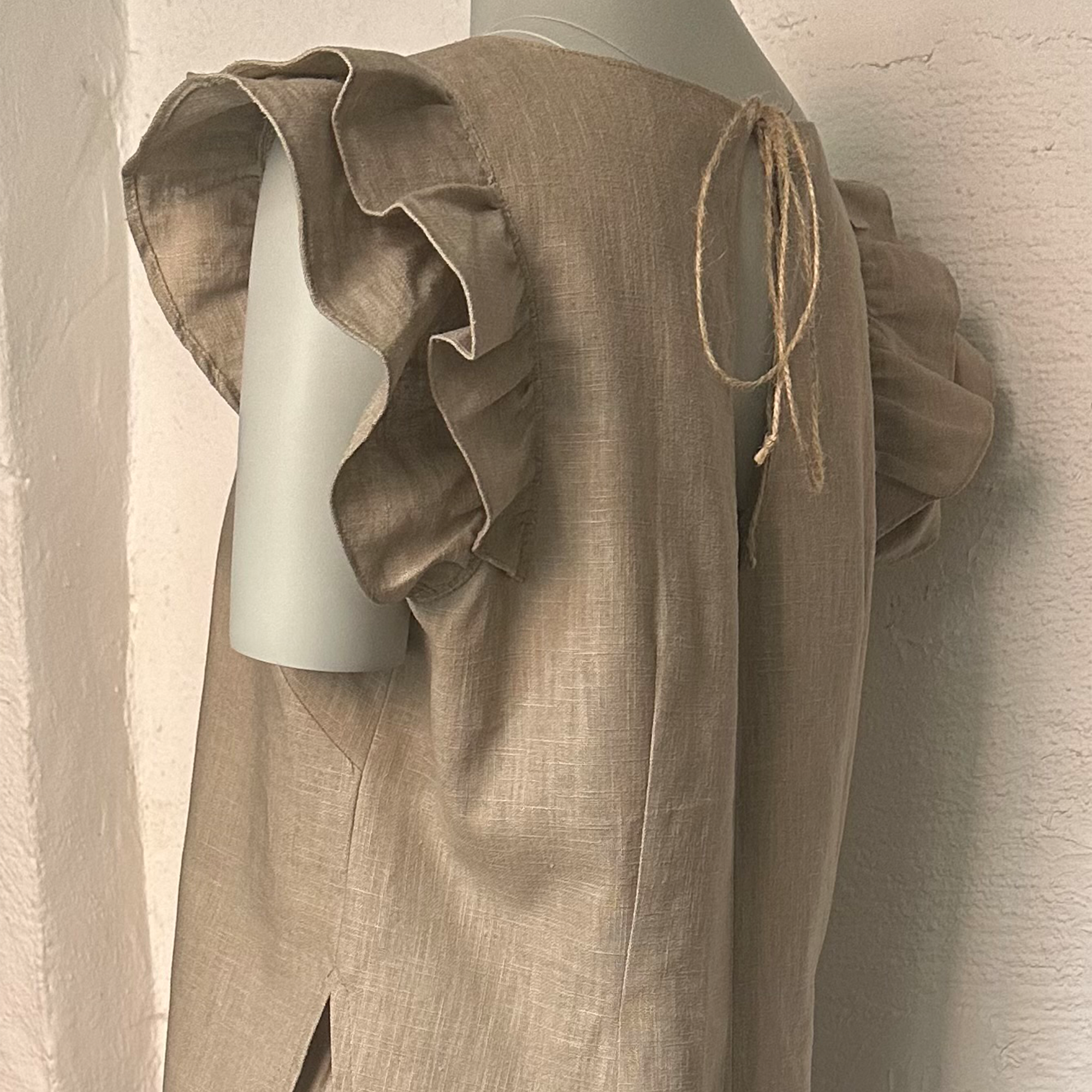 top with ruffle sleeves