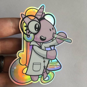 Sticker Science Unicorn Holographic