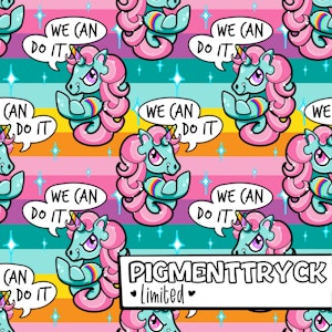 1m - WE CAN DO IT pastell -Pigmenttryck-