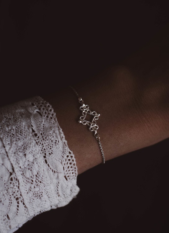 ''Fri'' Silver Bracelet