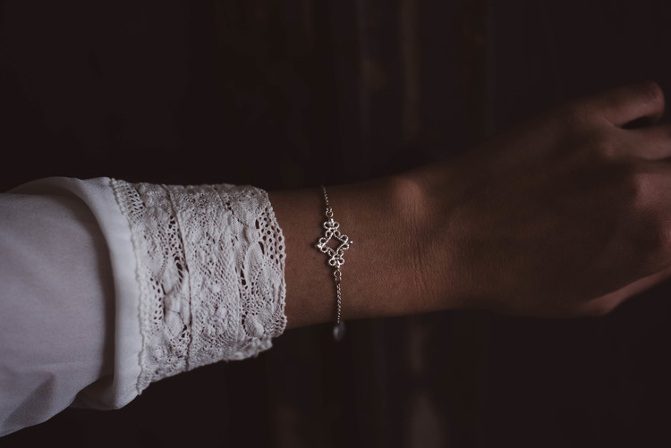 ''Fri'' Silver Bracelet