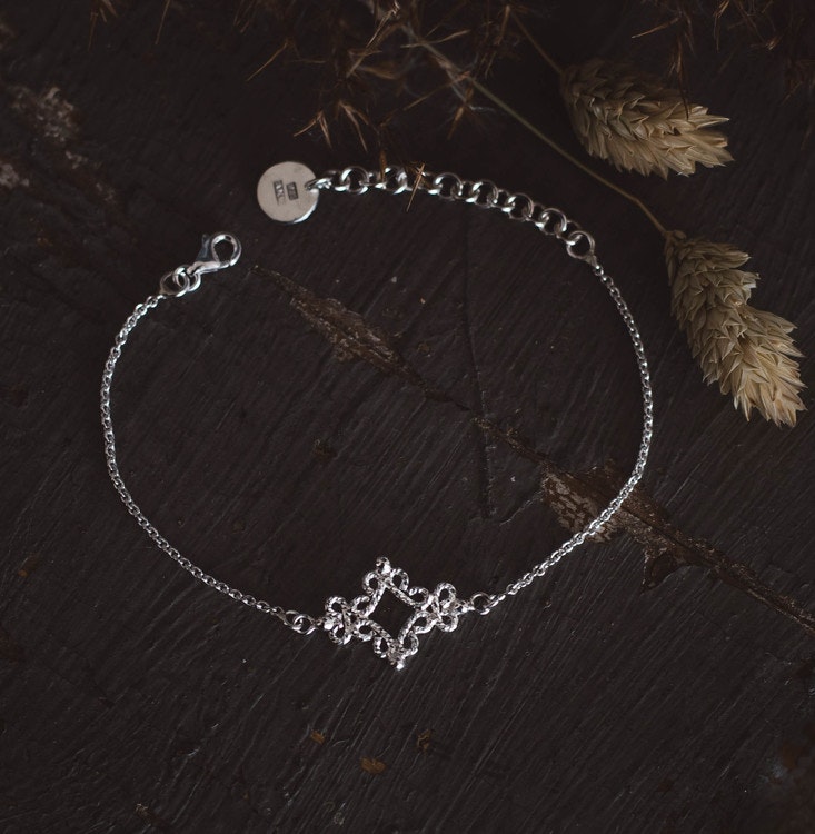 ''Fri'' Silver Bracelet