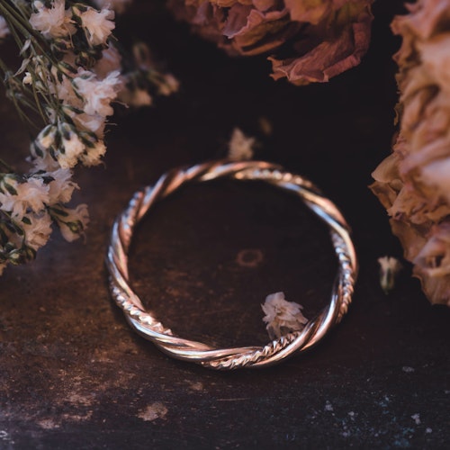 ''Fjäll'' Twisted silver ring