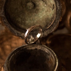 ''Vala'' Hammered Silver Ring
