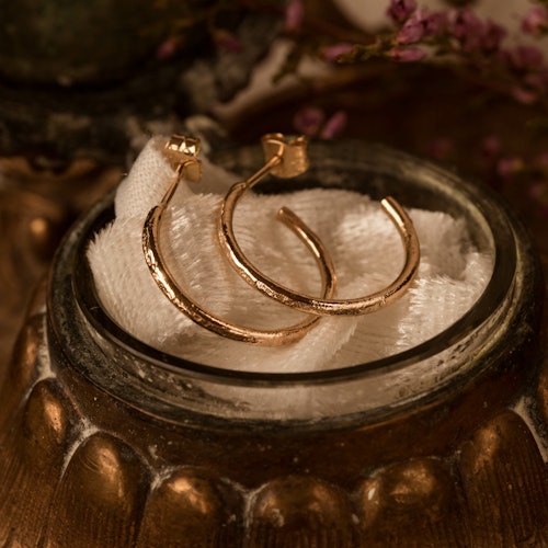 ''Guldfrost'' Earrings 18k Red Gold