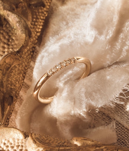''Vittra'' Diamond Ring 18k Red Gold