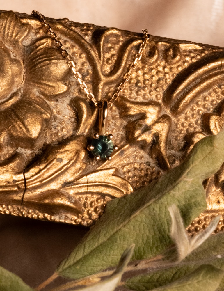 Enchanted Green/Blue Sapphire Pendant