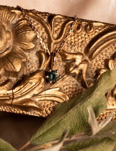 Enchanted Green/Blue Sapphire Pendant
