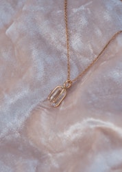 Swedish Rock Crystal Pendant 14k Yellow Gold