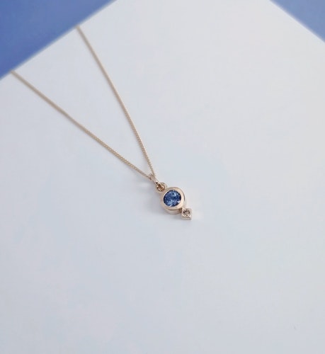 Stella Pendant with Sapphire