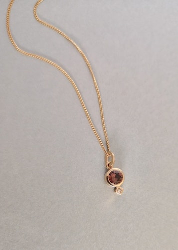 Stella Pendant with Red Sapphire