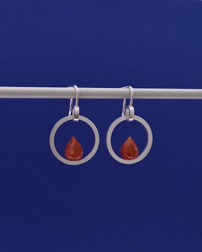 Luminare Earrings with Carnelian