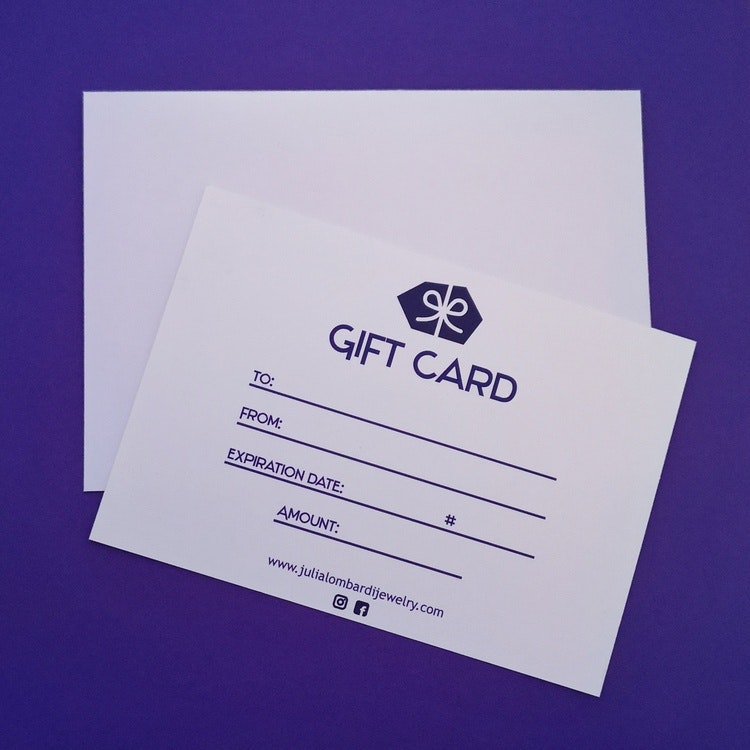 handmade jewelry gift card handgjorda smycken presentkort