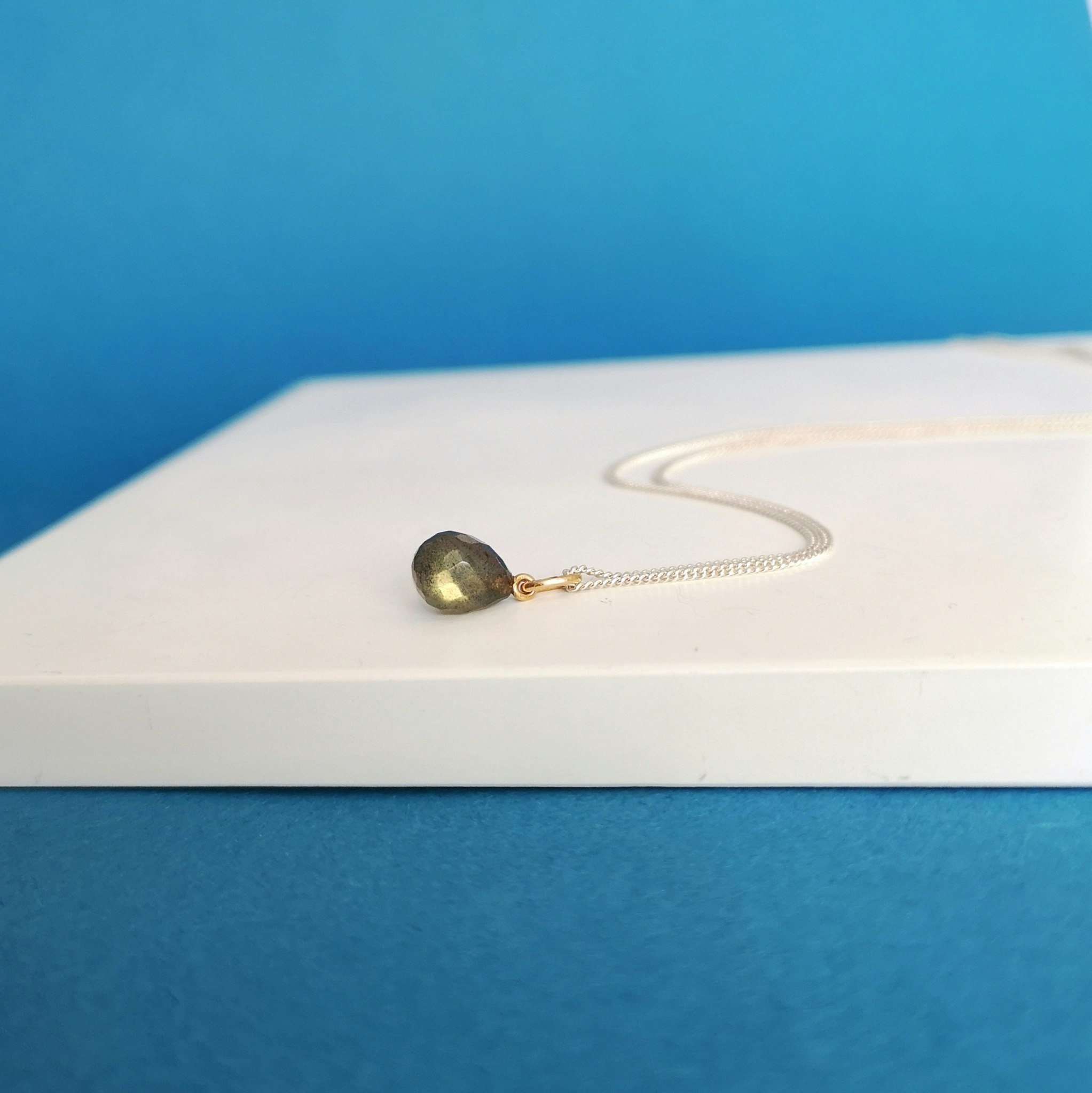 Minima Pendant with Labradorite