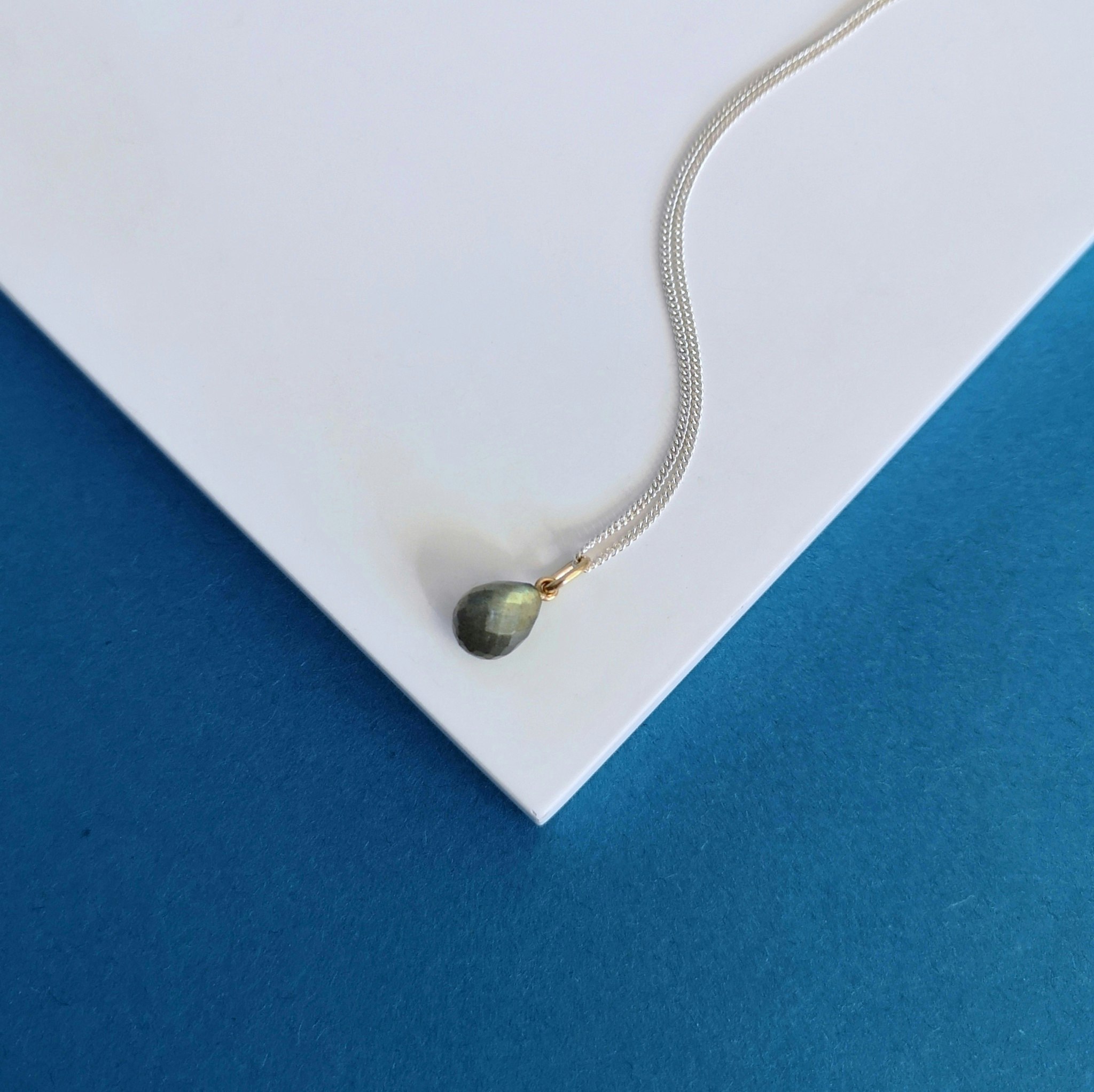 Minima Pendant with Labradorite