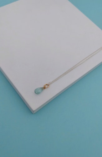 Minima Pendant with Aquamarine