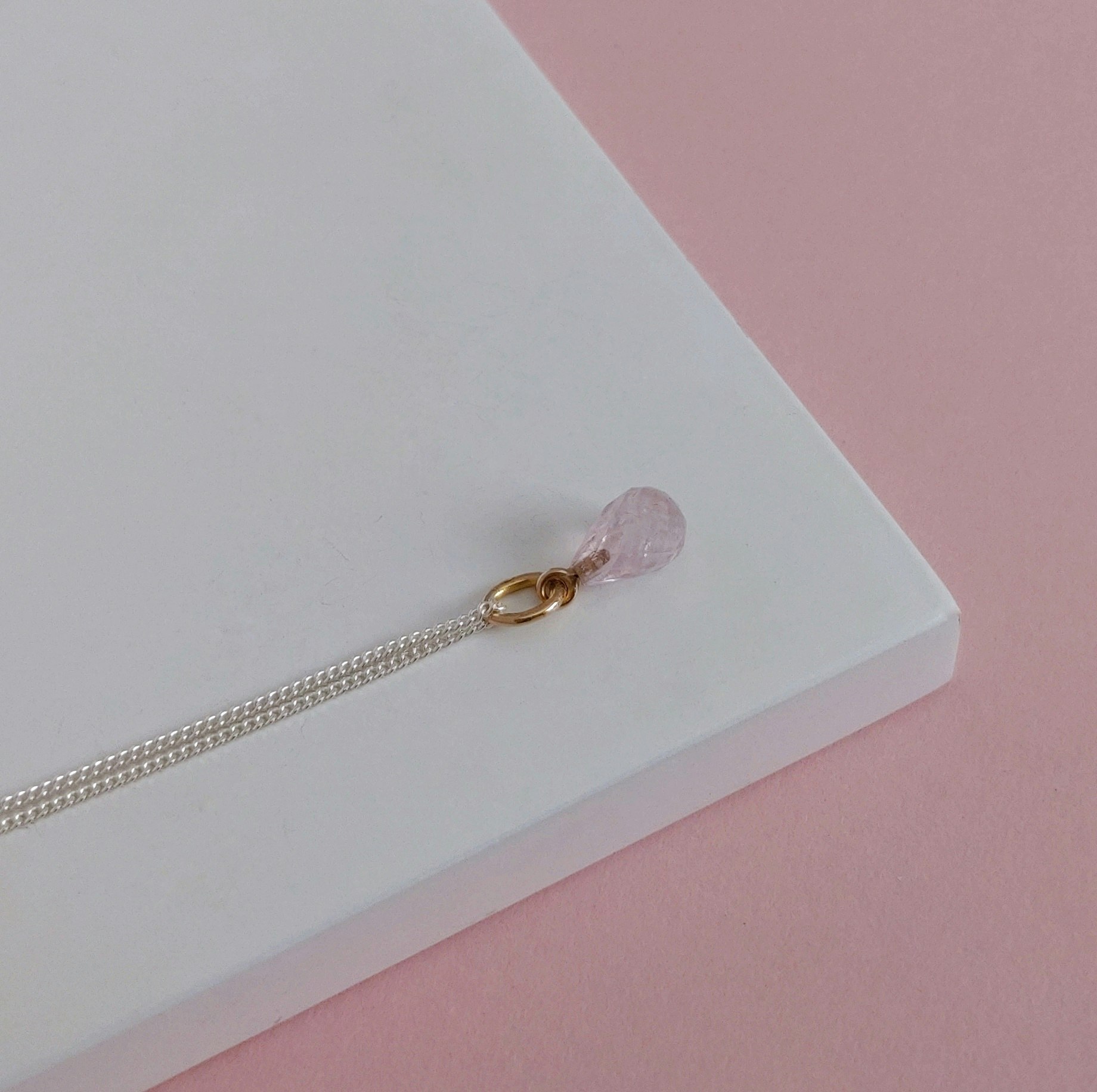 Minima Pendant with Morganite