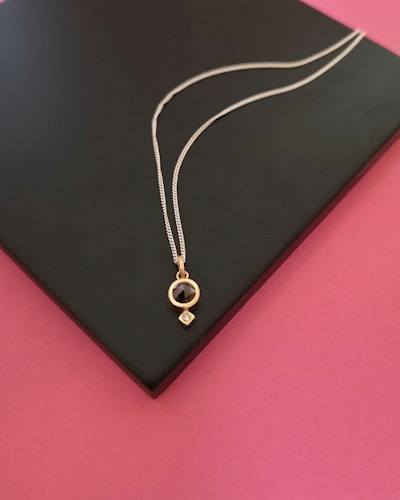 Stella Pendant with Black Diamond