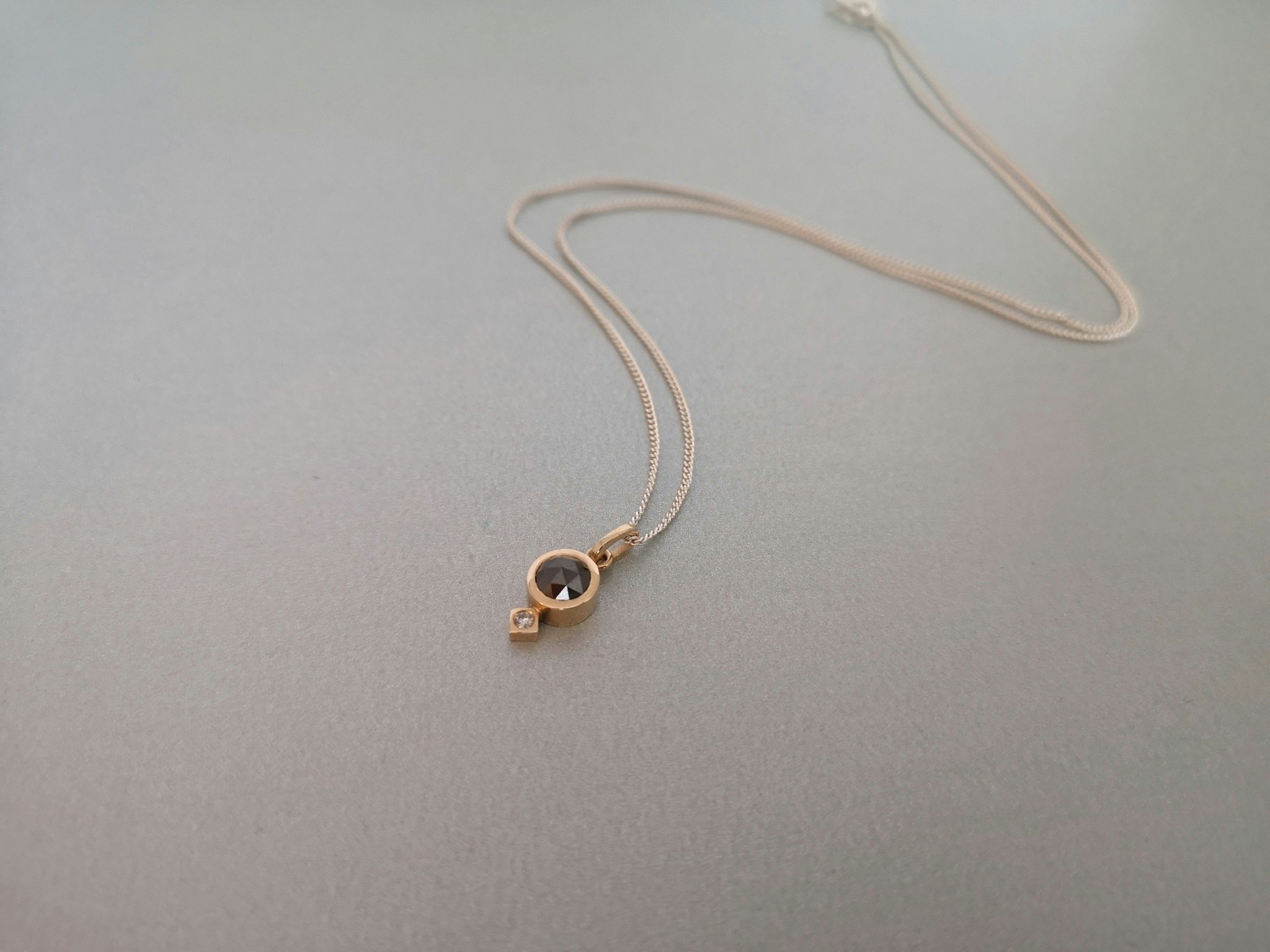 Stella Pendant with Black Diamond