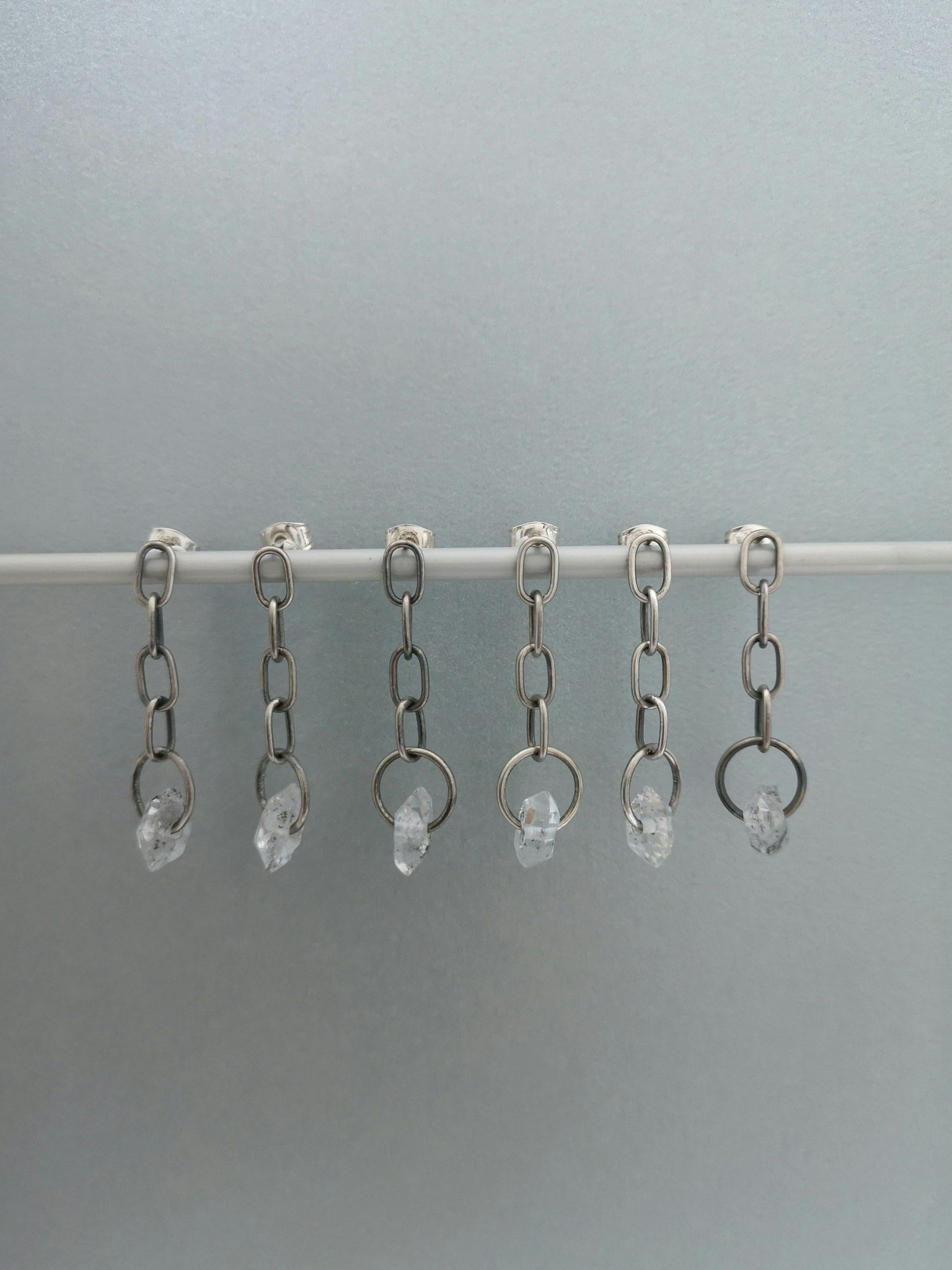 Petra Earrings with Tourmalated Quartz
