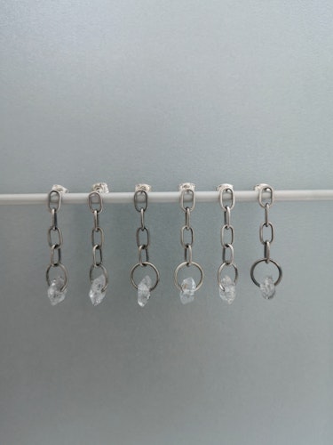 Petra Earrings with Tourmalated Quartz