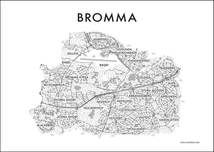 Affischen Bromma postort