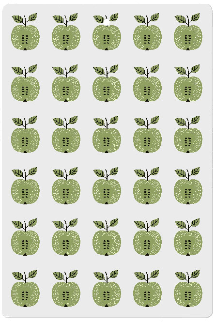 Skärbrädan Gröna äpplen Stora