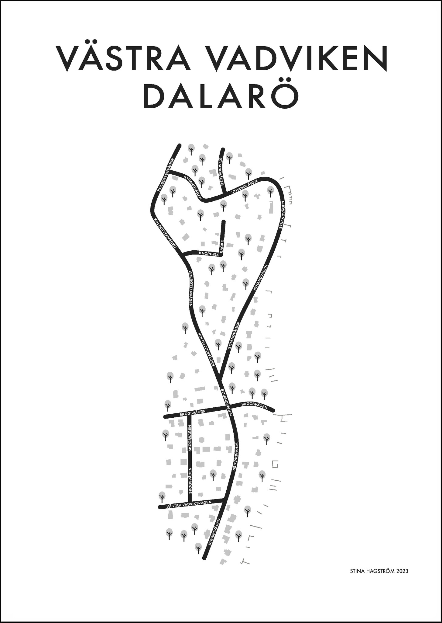 Affischen Västra Vadviken Dalarö