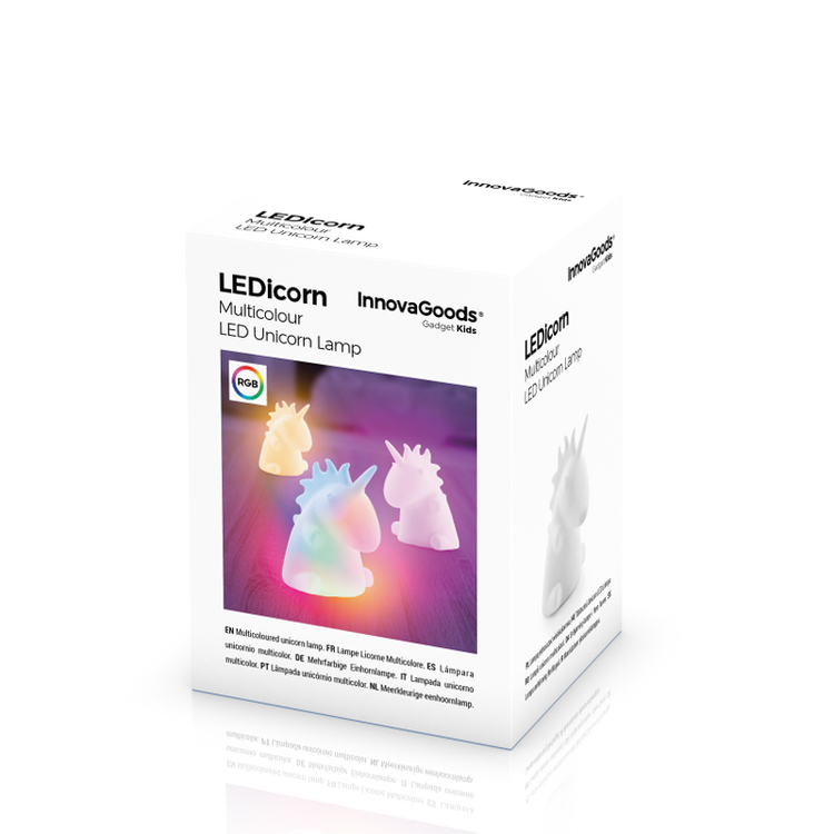 LEDicorn Multicolor Enhörning Lampa