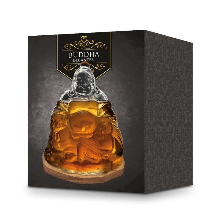 Buddha Decanter - Whiskey karaff - Present till Honom - Noveltiz.se -  Presenter och Roliga Prylar