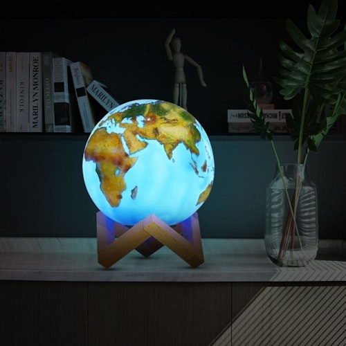 3D Jordglob Lampa