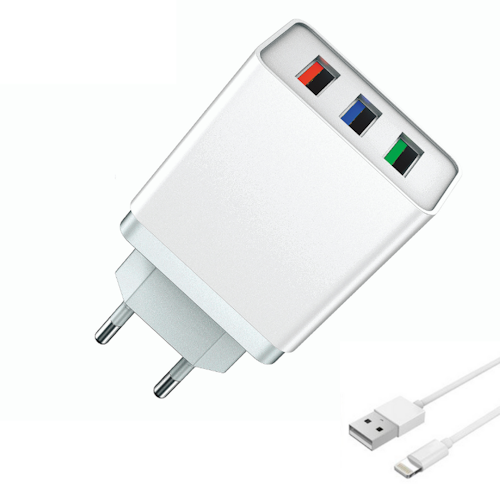 USB Snabbladdare QC3.0 med Lighting Kabel