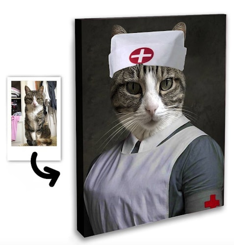 Personligt Djurporträtt - Sjuksköterska