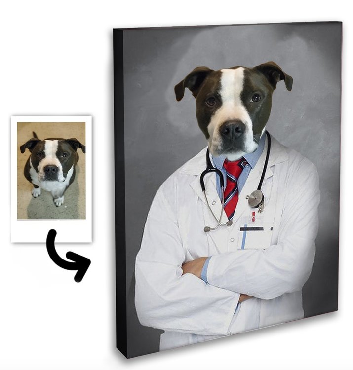 Personligt Djur Porträtt - Läkare