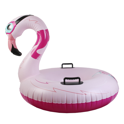 Uppblåsbar-Pulka -Flamingo