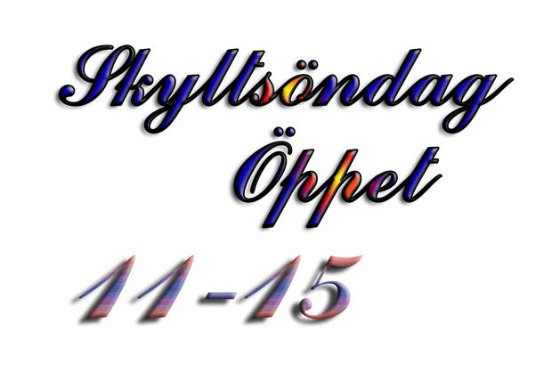 Skyltsöndag 26/11, öppet 11-15