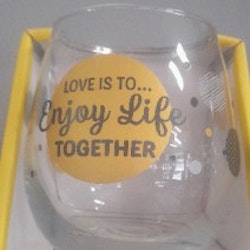 Enjoy Life Together Glas