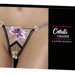 Crotchless String m Blomma M/L
