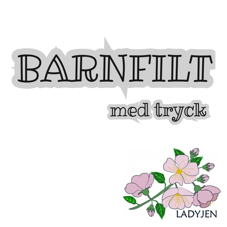 BESTÄLLNING  - BARNFILT med namntryck