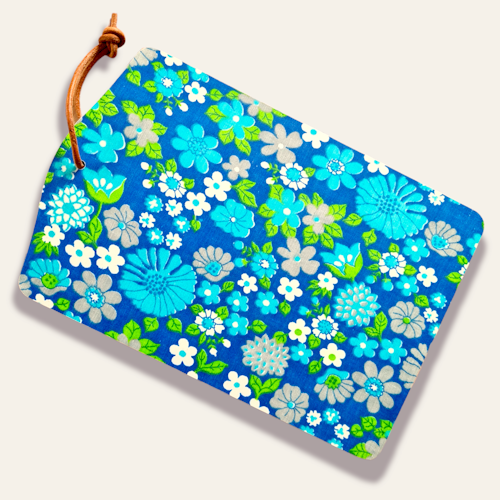 SKÄRBRÄDA - blommönster blå