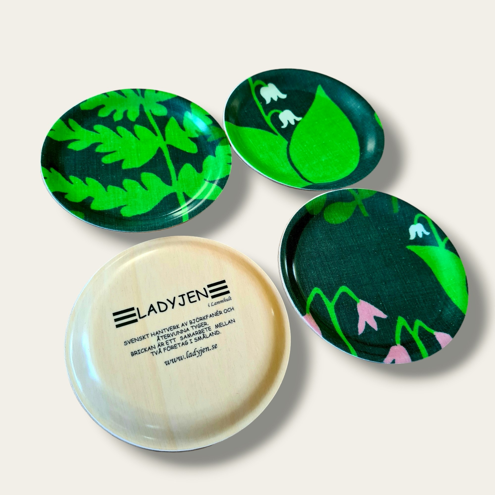 Glasunderlägg 4-pack