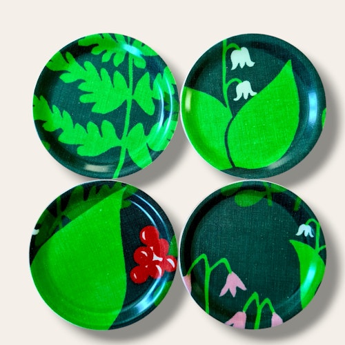 Glasunderlägg 4-pack