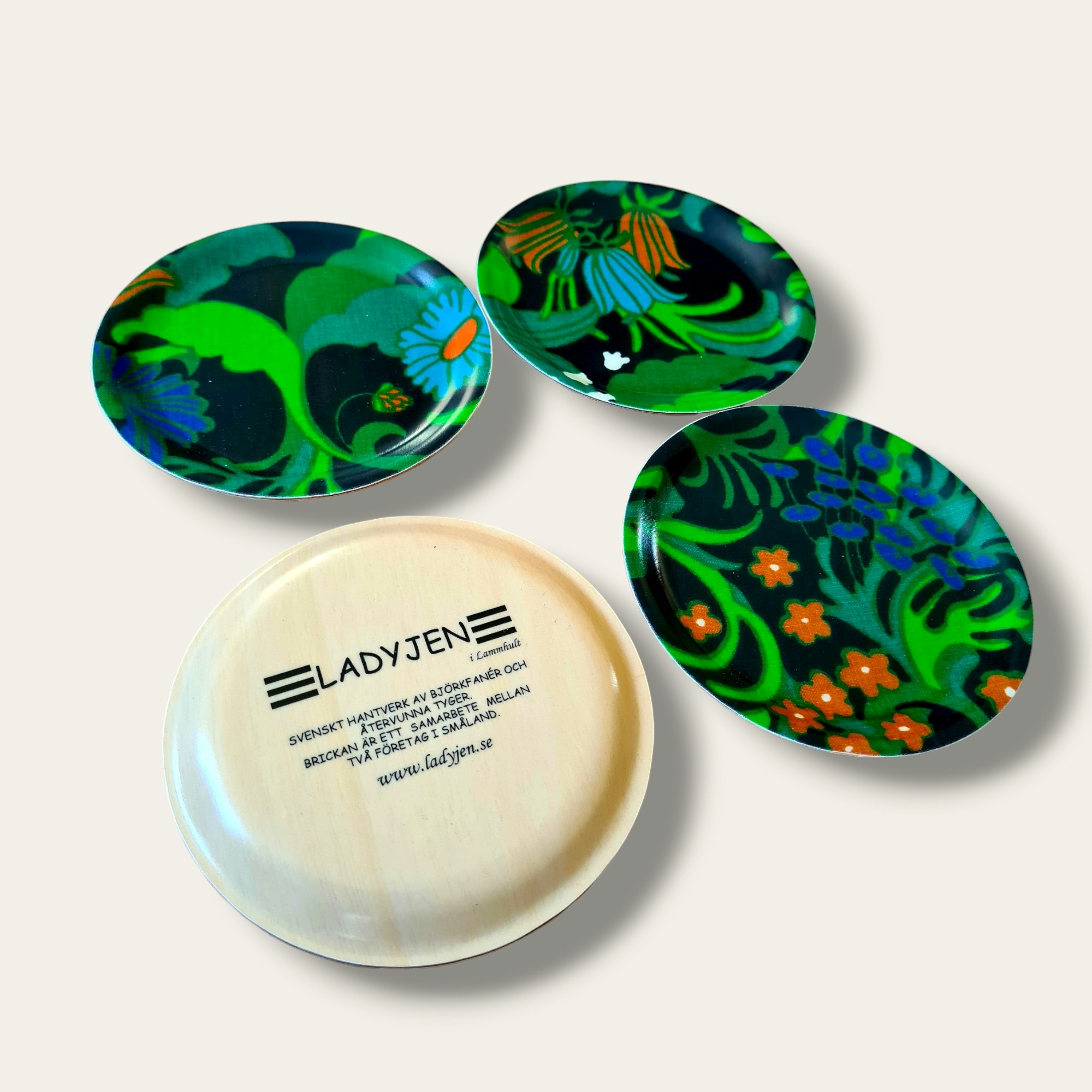 Glasunderlägg 4-pack